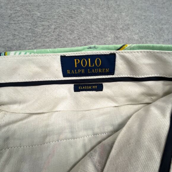 Polo Ralph Lauren Hawaiian Shorts Mens 42T L Marlin Linen Sail Boat Classic Fit - Picture 10 of 11